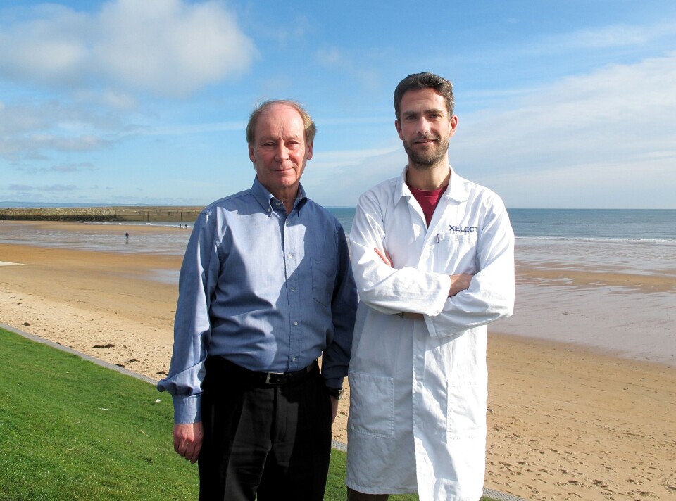 Professor Ian Johnston (t.v) og Dr. Tom Asthon i Xelect