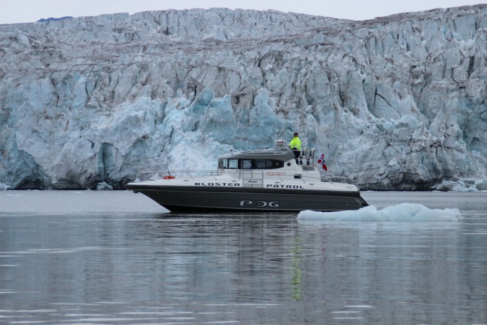 Kloster Patrol 36 - et design fra Kloster Boats AS. Denne ble levert til Svalbard. Foto: Kloster Boat.