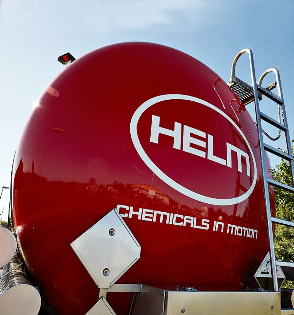Helm har inngått samarbeid med Evonik i å bli en ny leverandør av hydrogenperoksid til bruk i akvakultur. Foto: Helm.