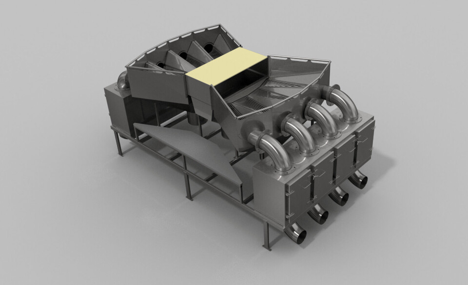 SFI system er en ny type avluser med spyler som er produsert av gründerne i Sea Farm Innovations på Færøyene. Foto: SFI. SFI system er en ny type avluser med spyler som er produsert av gründerne i Sea Farm Innovations på Færøyene. Foto: SFI.