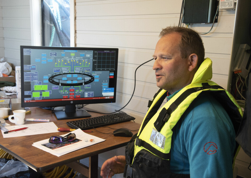Operativ testleder Dag Ove Antonsen i AKVA group. Foto: Atlantis Subsea Farming.