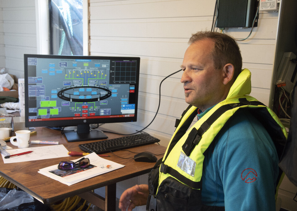 Operativ testleder Dag Ove Antonsen i AKVA group. Foto: Atlantis Subsea Farming. Operativ testleder Dag Ove Antonsen i AKVA group. Foto: Atlantis Subsea Farming.