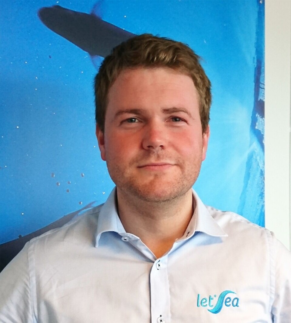 Kristian Nordøy, forsøkskoordinator hos LetSea. Foto: LetSea. Kristian Nordøy, forsøkskoordinator hos LetSea. Foto: LetSea.