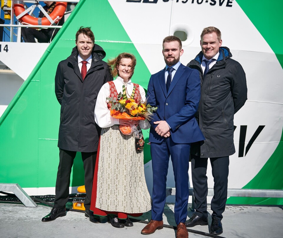 Dåp av den nye båten som overleveres til FSV. Foto: Kjell Stian Brunes./FSV