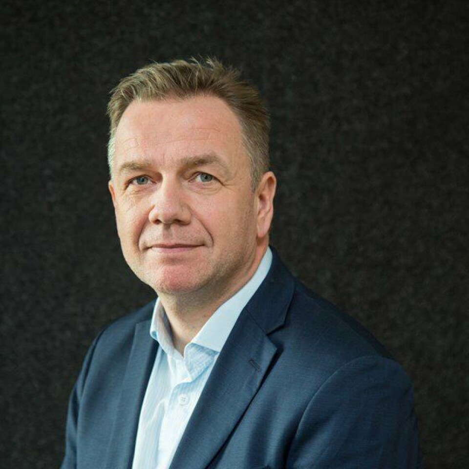 Administrerende direktør Geir Johan Bakke i Havyard er godt fornøyd med utvikling på prosjektet som skal bli verdens største brønnbåt. Foto: Havyard.