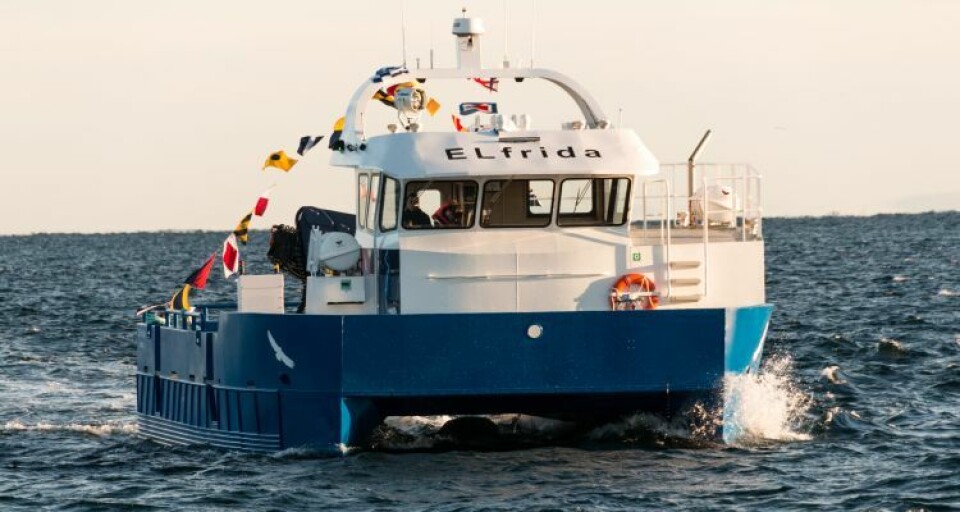 «ELfrida» ble produsert på Ørnli Slipp og er nå i drift hos Salmar Farming. Foto: ENOVA.