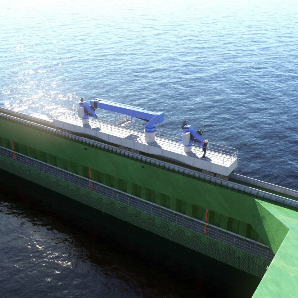 Service og kranvogn. Bilde: Nordlaks