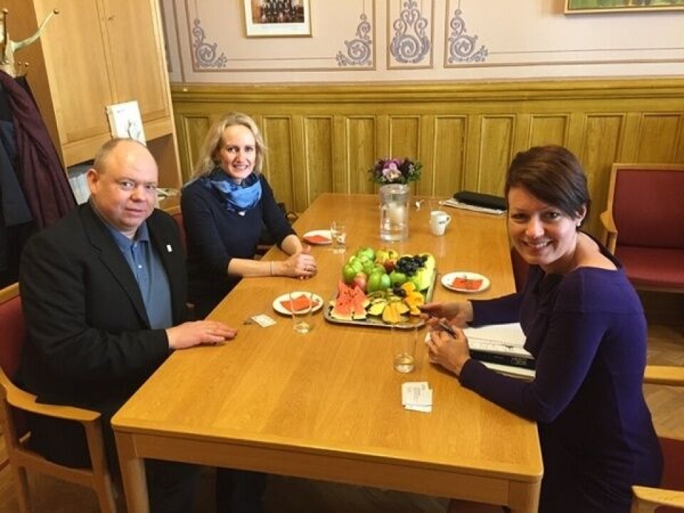 Line Henriette Hjelmdal, Torill Moseng og Hogne Bleie. Foto: DNV