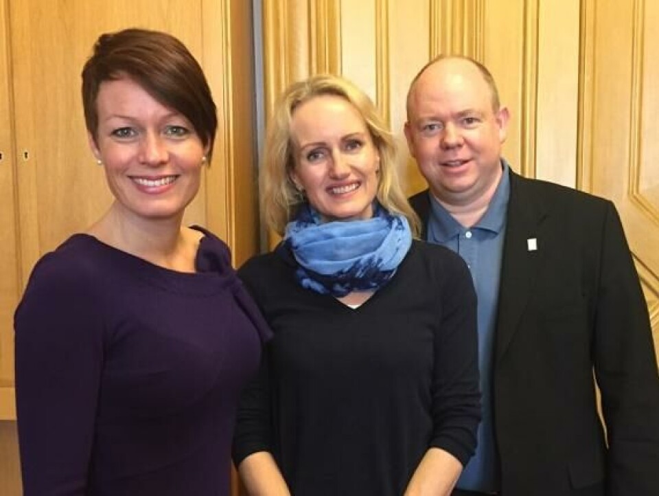 Line Henriette Hjelmdal, Torill Moseng og Hogne Bleie