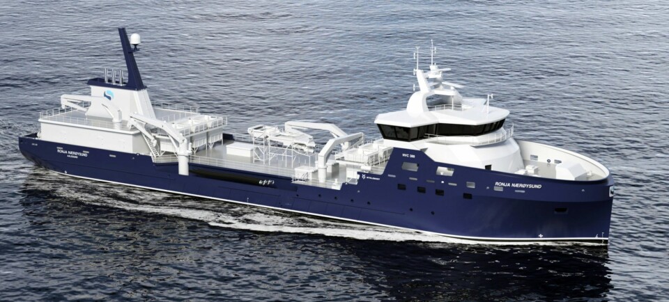 I oktober 2021 blir høyteknologiske «Ronja Nærøysund» den nye – og klart største – brønnbåten i tjeneste for SBH Emilsen Akvamiljø (SEA) på kysten av Trøndelag og Nordland. Foto: SinkabergHansen