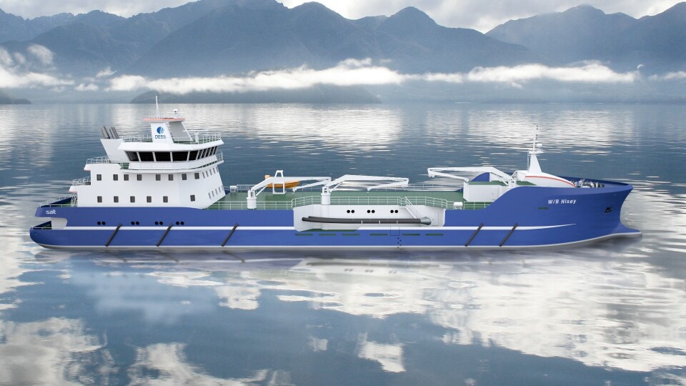 Et av skipene som er under bygging i Tyrkia Illustrasjon: Salt Ship Design