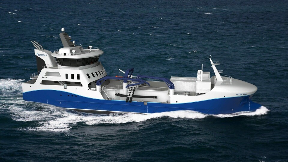 Dette blir den andre båten med ferskvannsanlegg til Intership. Foto: Intership.