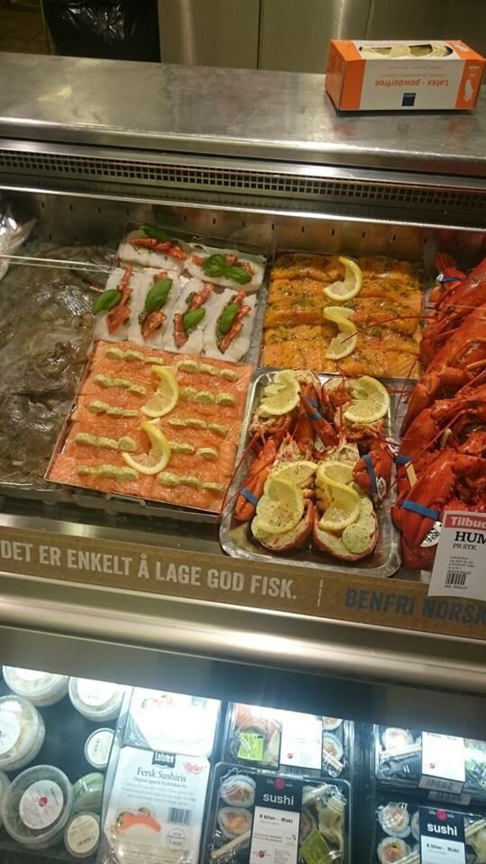 På Meny Sletten fokuseres det på fersk laks i marinader og mye godt på grillen.