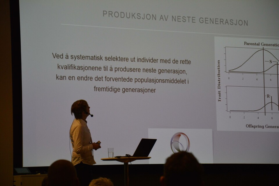 Borghild Hillestad her under Aqkva Stord. Foto: Therese Soltveit