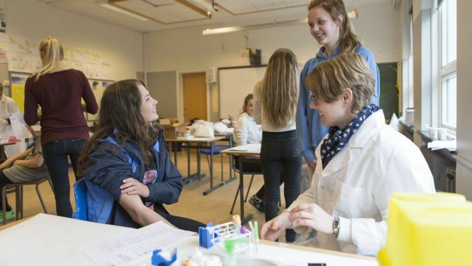 Elevenes blod- og urinprøver viste at mange av dem hadde for lite vitamin D, og at en del hadde for lave nivåer av jod og jern. Foto: Emil Weatherhead Breistein.