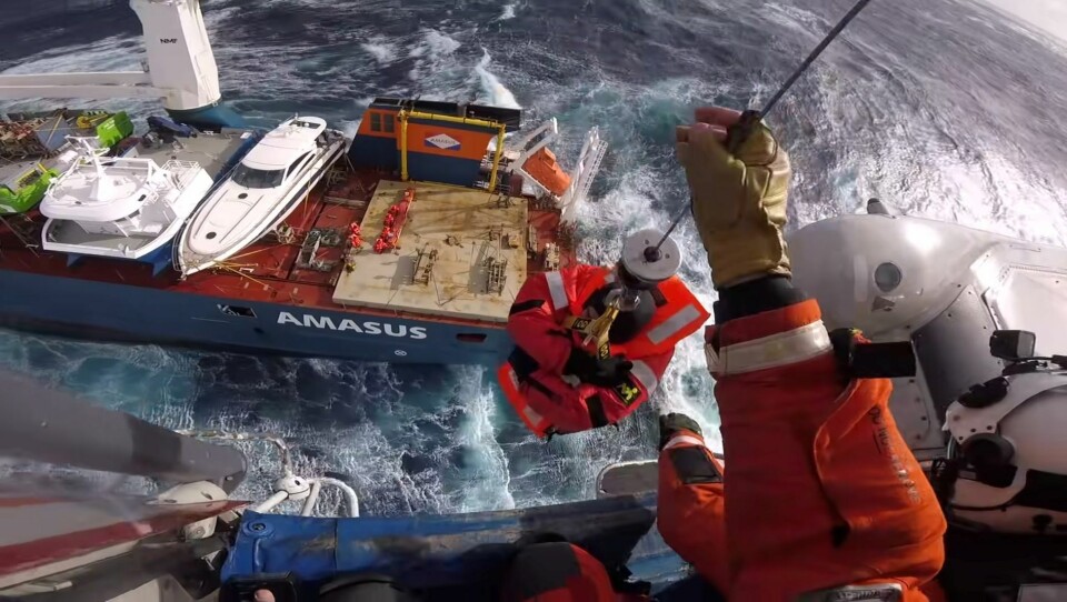 Fire fartøy til en prislapp på 150 millioner kroner kan gå tapt for Moen Marin. Foto: JRCC SOUTH-NORWAY Fire fartøy til en prislapp på 150 millioner kroner kan gå tapt for Moen Marin. Foto: JRCC SOUTH-NORWAY