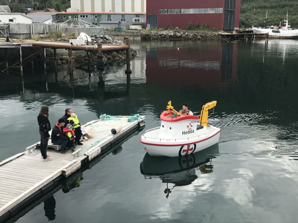 Barnas helt - Elias. Foto: Akvakultur i Vesterålen