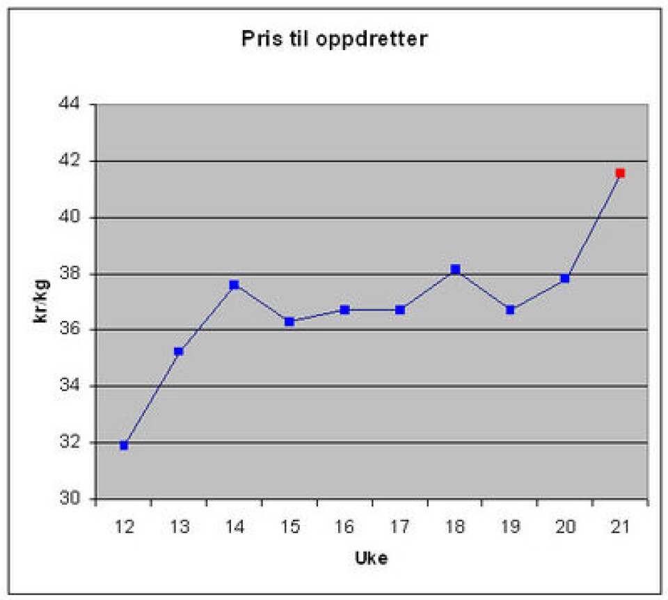 Laksepris uke 21
