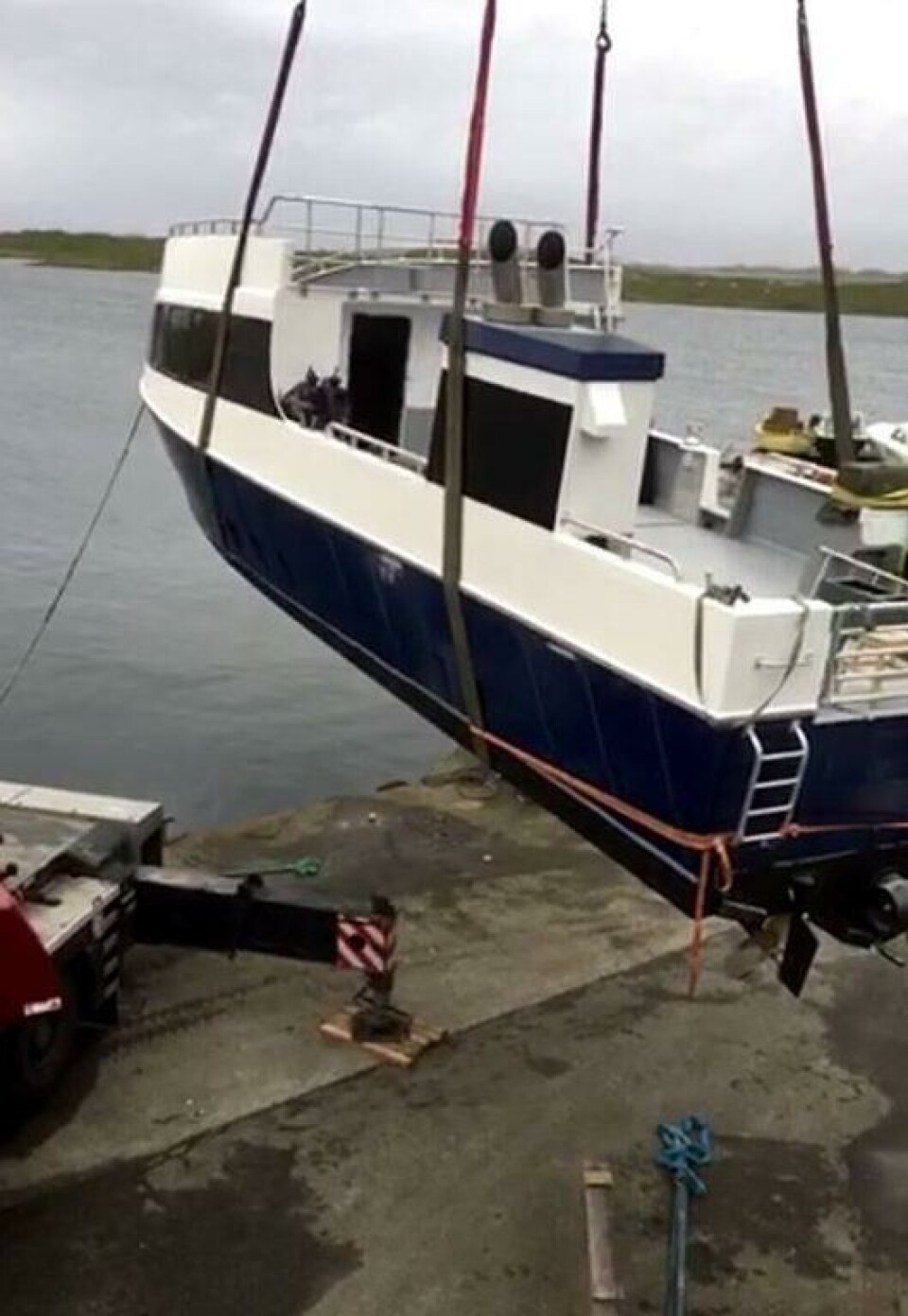 'Scallop Fighter' da den ble sjøsatt. Foto: Kvitsøy Sjøtjenester.