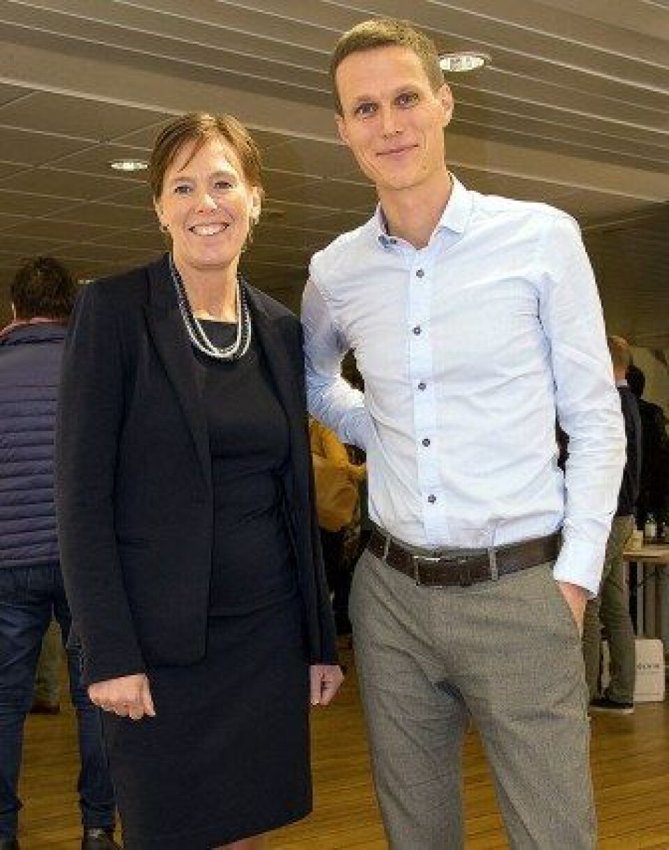 Åsa Espmark fra Nofima og Hans Bjelland fra Sintef leder hvert sitt forskningssenter på fremtidens havbruksteknologier. (Foto: Frode Nerland, Nofima)