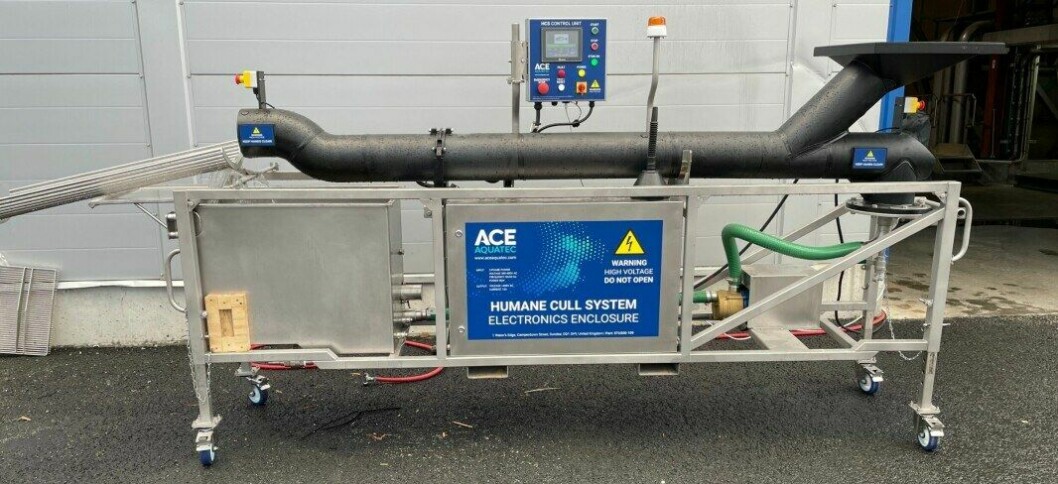 Ace Aquatec har signert sin første avtale der de skal levere en bedøvelsesmaskin til Sævareid Fiskeanlegg. Foto: Sævareid Fiskeanlegg