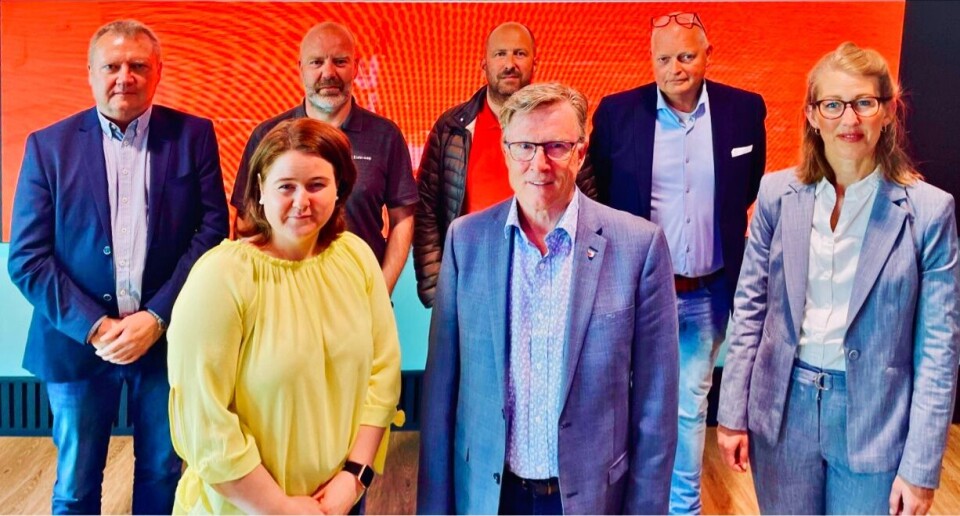 Det nye styret i Kystrederiene. Steinar Uggedal var ikke tilstede på bildet. Foto: Kystrederiene.