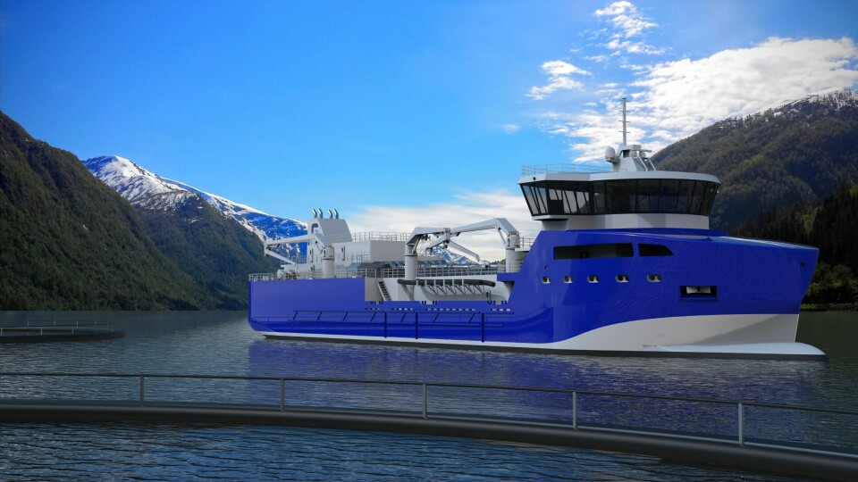Illustrasjon av det nye fartøyet: Møre Maritime.