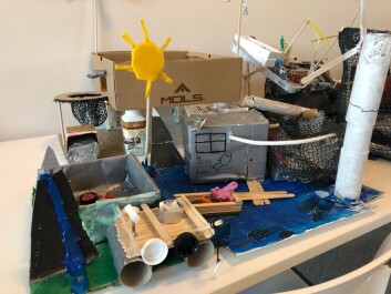 Et fremtidsrettet og bærekraftig anlegg laget av 6. klassinger på Lunde skole under Innovasjonscamp i 2021. Foto: Karina Antonsen Hjelle, Bolaks
