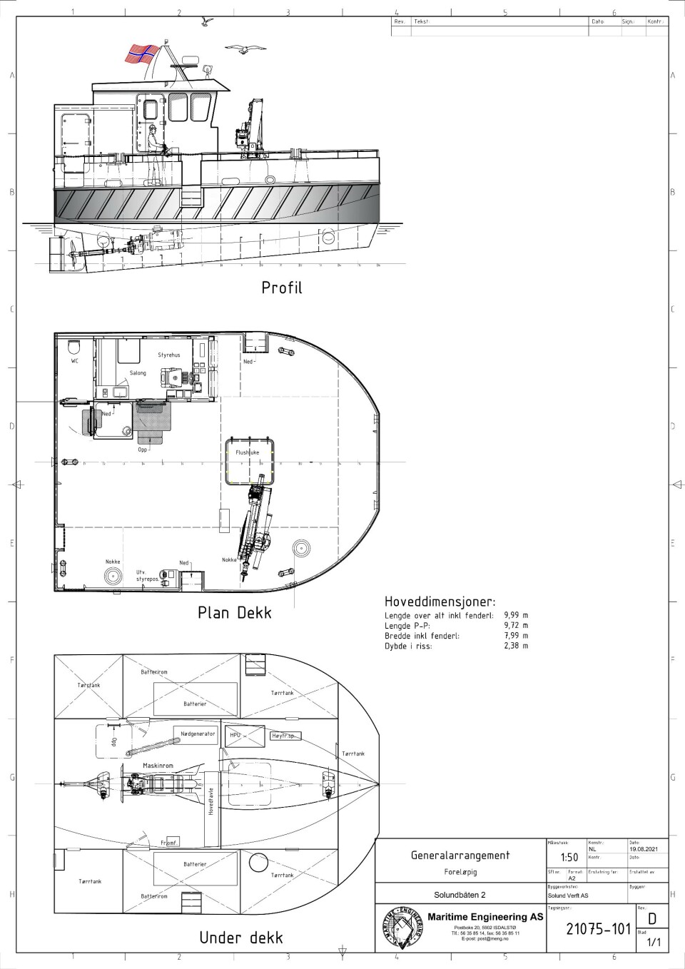 Tegning: Maritime Engineering Tegning: Maritime Engineering